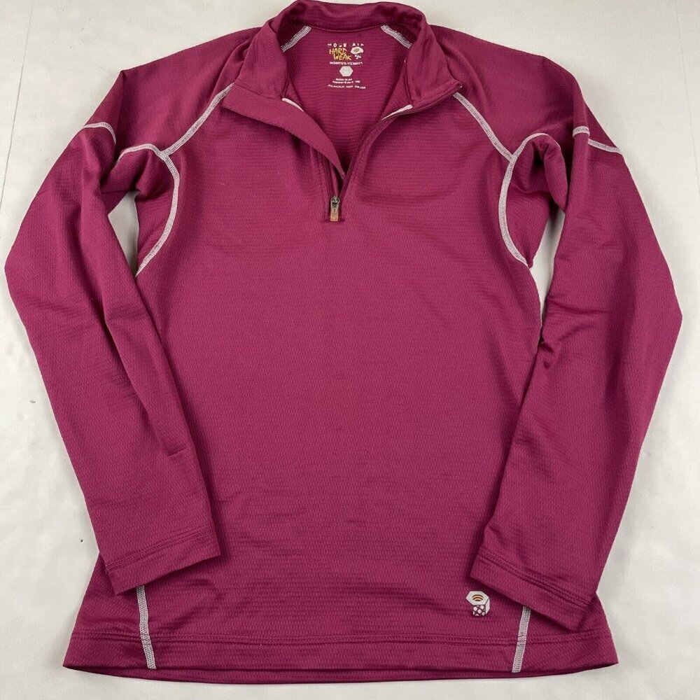Mountain Hardwear 1/4 Zip Top Women’s XS Active Fitted Purple Light Run Cycle